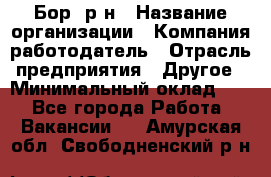 Бор. р-н › Название организации ­ Компания-работодатель › Отрасль предприятия ­ Другое › Минимальный оклад ­ 1 - Все города Работа » Вакансии   . Амурская обл.,Свободненский р-н